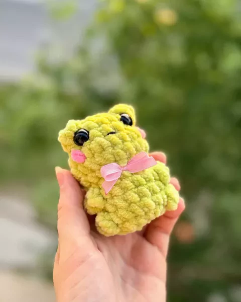 Лягушка с бантиком
